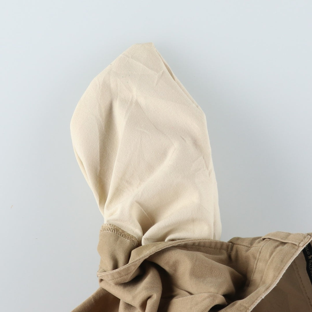 Ralph Lauren Polo Hammond Pant, two-pleat chino pants, men's size W36. cotton Beige type Vintage Second Hand