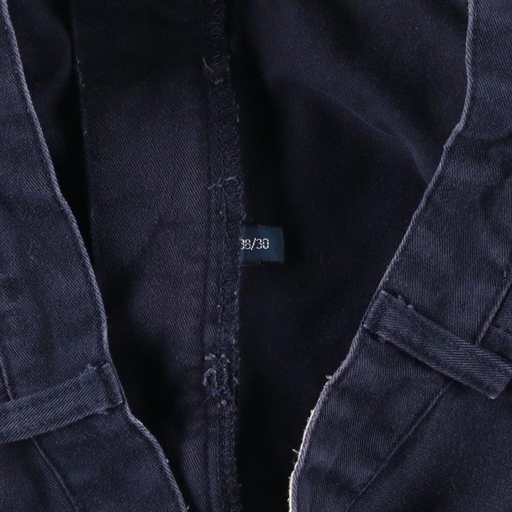 Ralph Lauren Polo Ralph Lauren Andrew Pant Two-pleat Chino Pants Men's W37 cotton navy blue type Vintage Second Hand