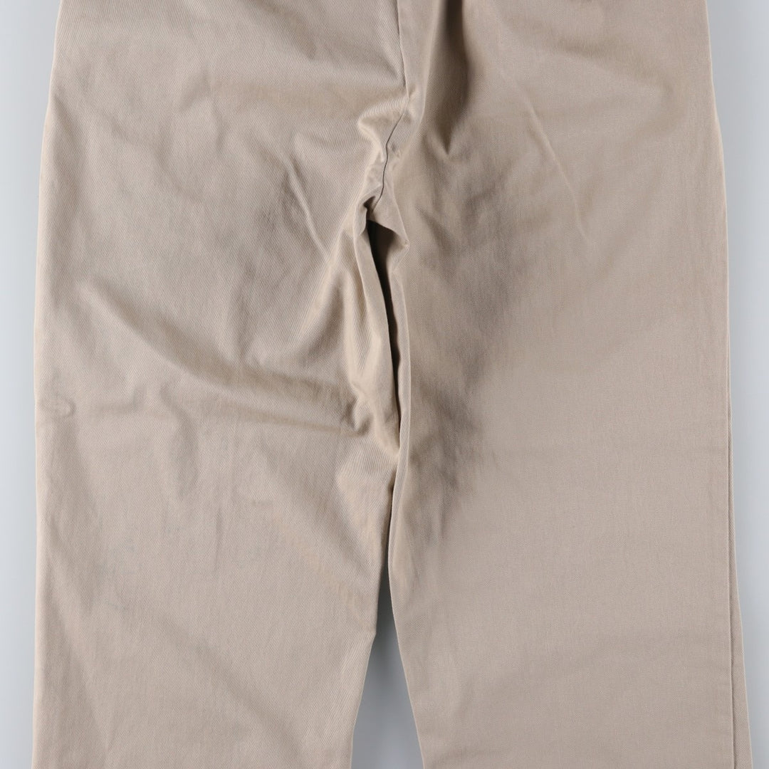 Ralph Lauren POLO by Ralph Lauren HAMMOND PANT, two-pleat chino pants, men's, W33 equivalent cotton Beige type Vintage Second Hand