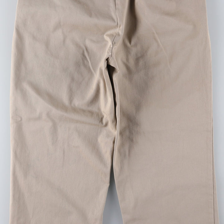 Ralph Lauren POLO by Ralph Lauren HAMMOND PANT, two-pleat chino pants, men's, W33 equivalent cotton Beige type Vintage Second Hand