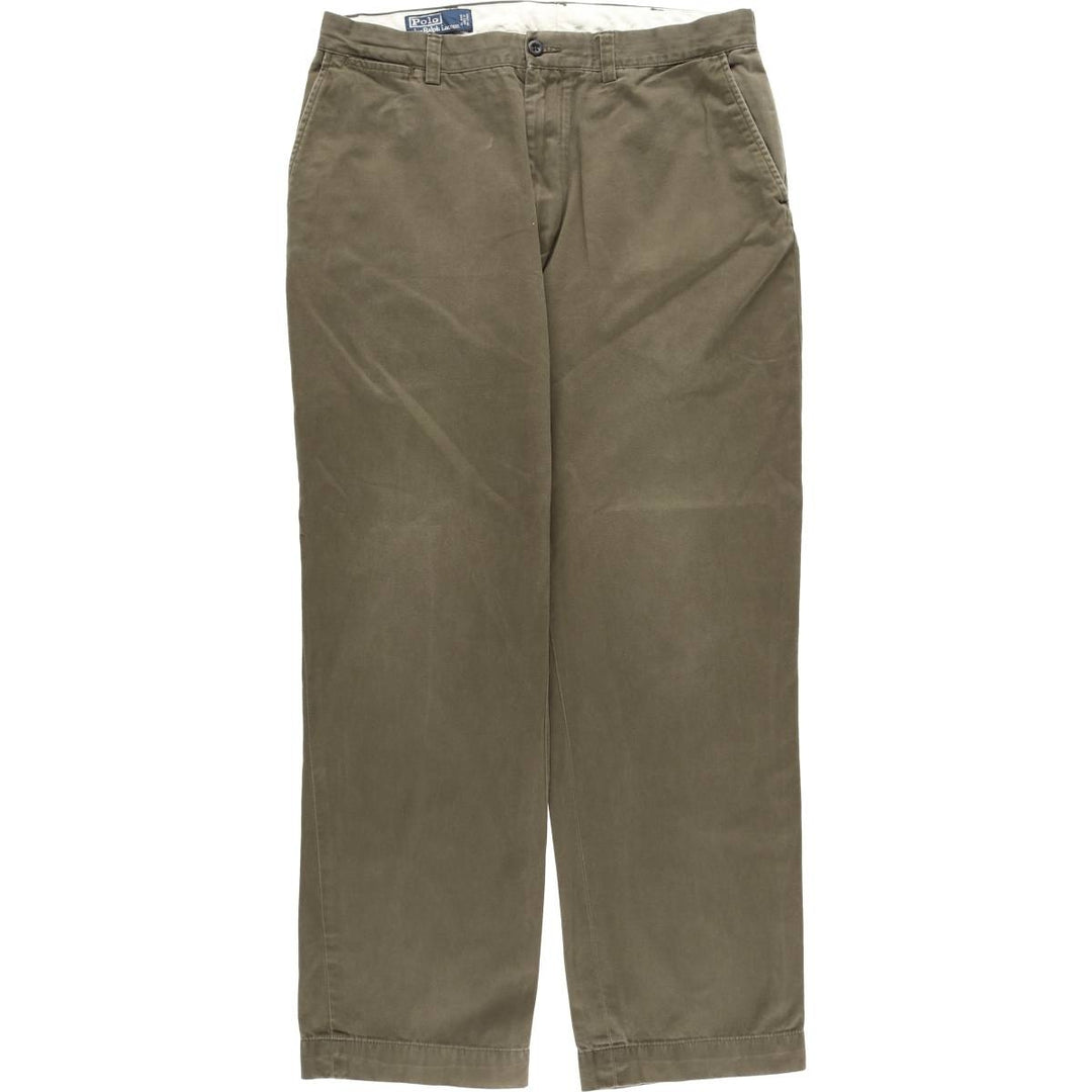 Ralph Lauren POLO RALPH LAUREN PROSPECT PANT Men's Chino Pants, Size W35 cotton Khaki type sage green Vintage Second Hand