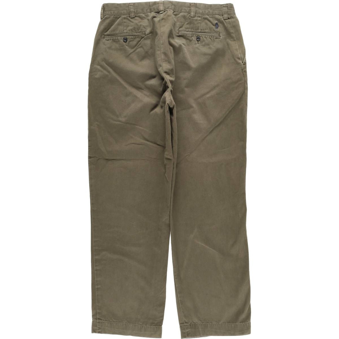 Ralph Lauren POLO RALPH LAUREN PROSPECT PANT Men's Chino Pants, Size W35 cotton Khaki type sage green Vintage Second Hand