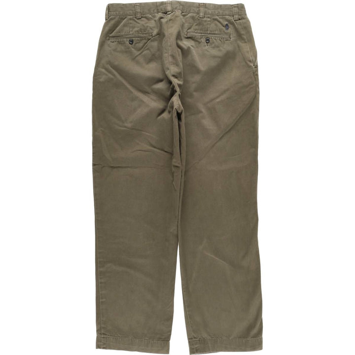 Ralph Lauren POLO RALPH LAUREN PROSPECT PANT Men's Chino Pants, Size W35 cotton Khaki type sage green Vintage Second Hand