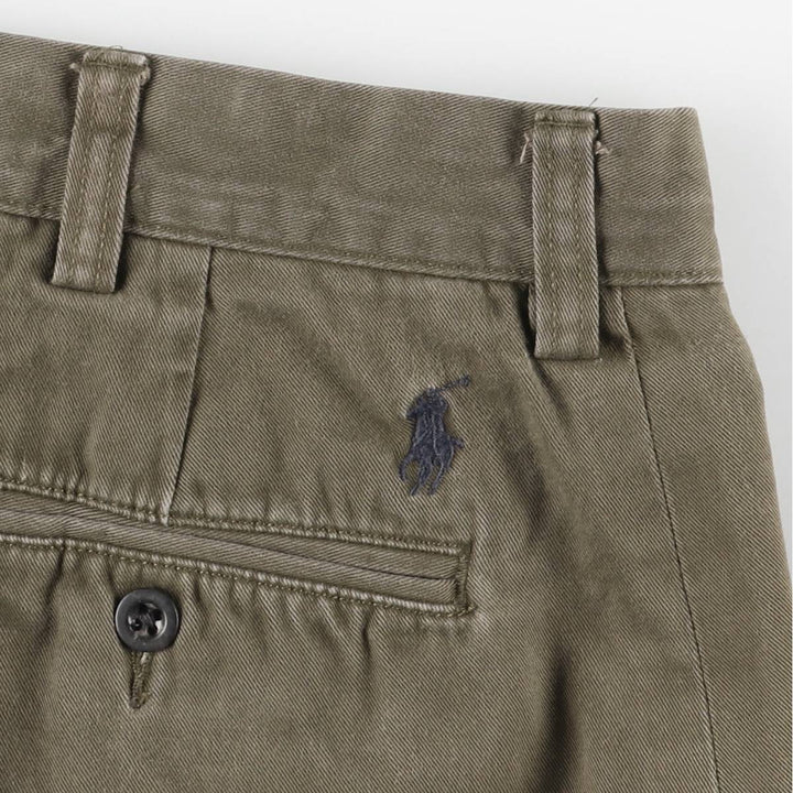 Ralph Lauren POLO RALPH LAUREN PROSPECT PANT Men's Chino Pants, Size W35 cotton Khaki type sage green Vintage Second Hand
