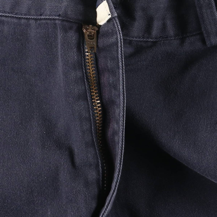Ralph Lauren POLO RALPH LAUREN HAMMOND PANT, two-pleat chino pants, men's size W31. cotton navy blue type Vintage Second Hand