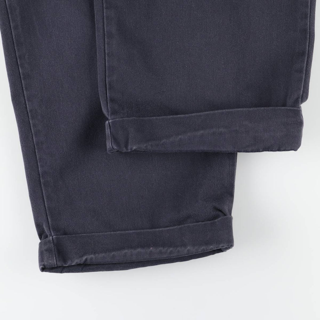 Ralph Lauren POLO RALPH LAUREN HAMMOND PANT, two-pleat chino pants, men's size W31. cotton navy blue type Vintage Second Hand