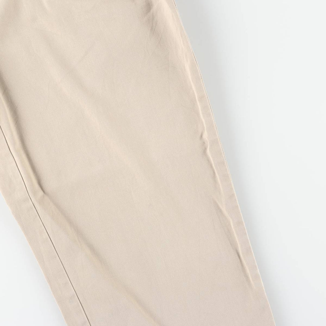 Ralph Lauren POLO by Ralph Lauren ANDREW PANT Two-pleat chino pants for men, equivalent to W33 cotton Beige type Vintage Second Hand