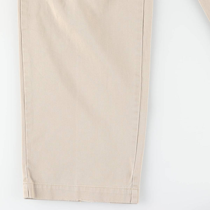 Ralph Lauren POLO by Ralph Lauren ANDREW PANT Two-pleat chino pants for men, equivalent to W33 cotton Beige type Vintage Second Hand