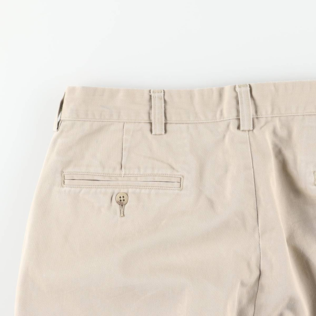 Ralph Lauren POLO by Ralph Lauren ANDREW PANT Two-pleat chino pants for men, equivalent to W33 cotton Beige type Vintage Second Hand