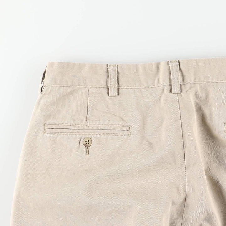 Ralph Lauren POLO by Ralph Lauren ANDREW PANT Two-pleat chino pants for men, equivalent to W33 cotton Beige type Vintage Second Hand