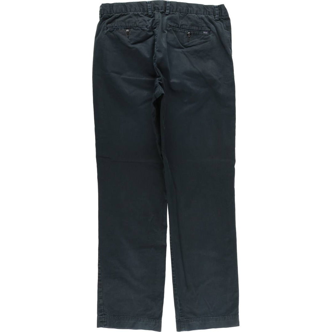 Ralph Lauren POLO RALPH LAUREN STRETCH CLASSIC FIT CHINO PANTS, MEN'S, W34 cotton black type Vintage Second Hand