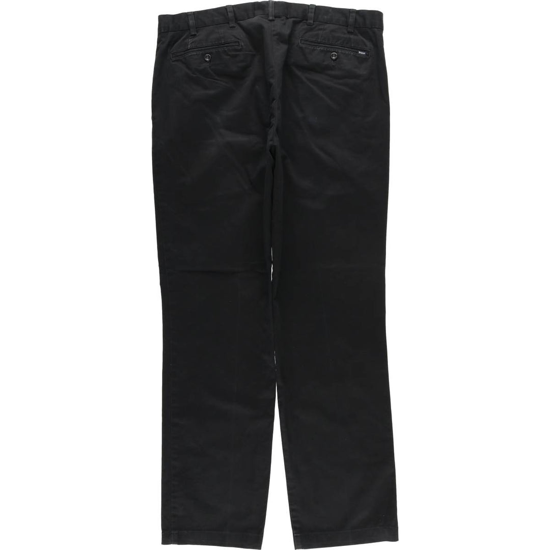 Ralph Lauren POLO by Ralph Lauren Stretch Custom Fit Chino Pants, Men's, Size W36 cotton black type Vintage Second Hand