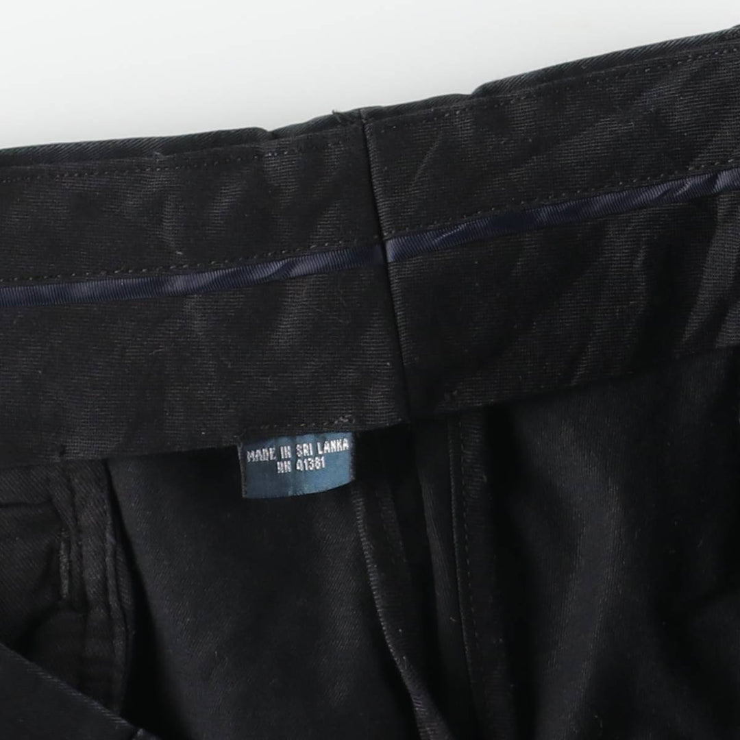 Ralph Lauren POLO by Ralph Lauren Stretch Custom Fit Chino Pants, Men's, Size W36 cotton black type Vintage Second Hand