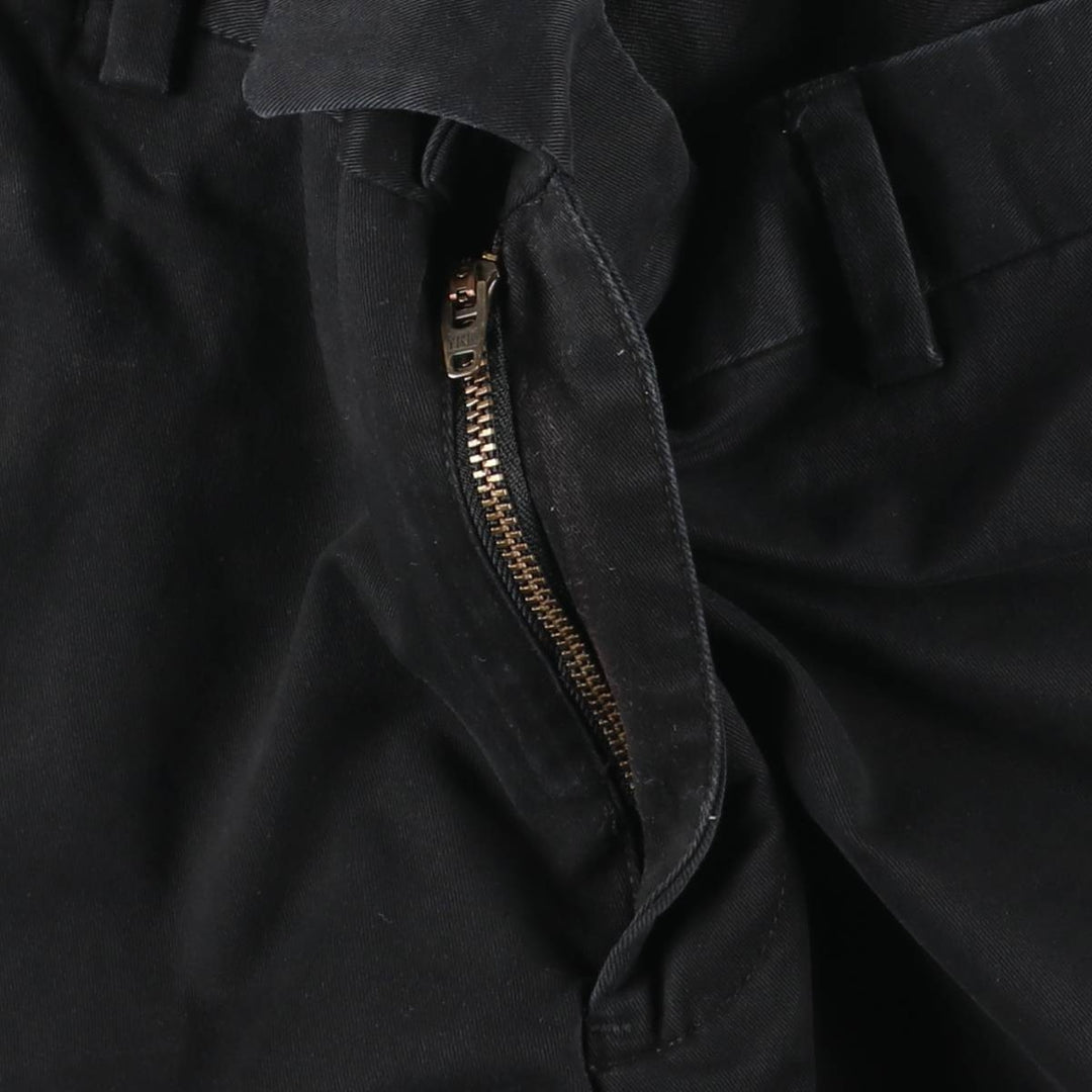 Ralph Lauren POLO by Ralph Lauren Stretch Custom Fit Chino Pants, Men's, Size W36 cotton black type Vintage Second Hand