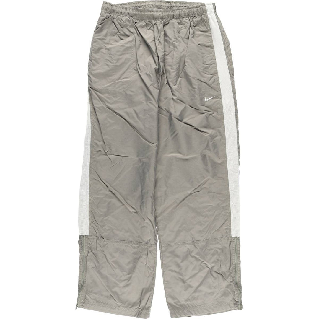 00'S Nike Nylon Pants, Shaka Shaka Pants, Men's L size Nylon Khaki type sage green Vintage Second Hand