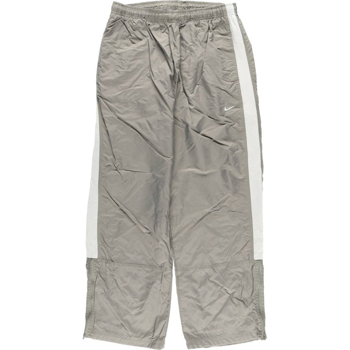 00'S Nike Nylon Pants, Shaka Shaka Pants, Men's L size Nylon Khaki type sage green Vintage Second Hand