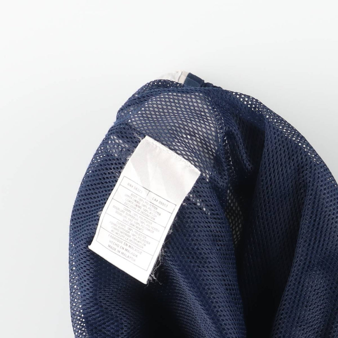 Nike warm-up pants, nylon pants, crinkle pants, men's size M polyester navy blue type Vintage Second Hand