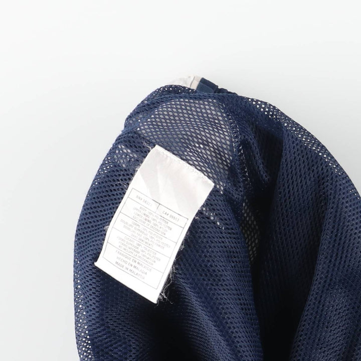 Nike warm-up pants, nylon pants, crinkle pants, men's size M polyester navy blue type Vintage Second Hand