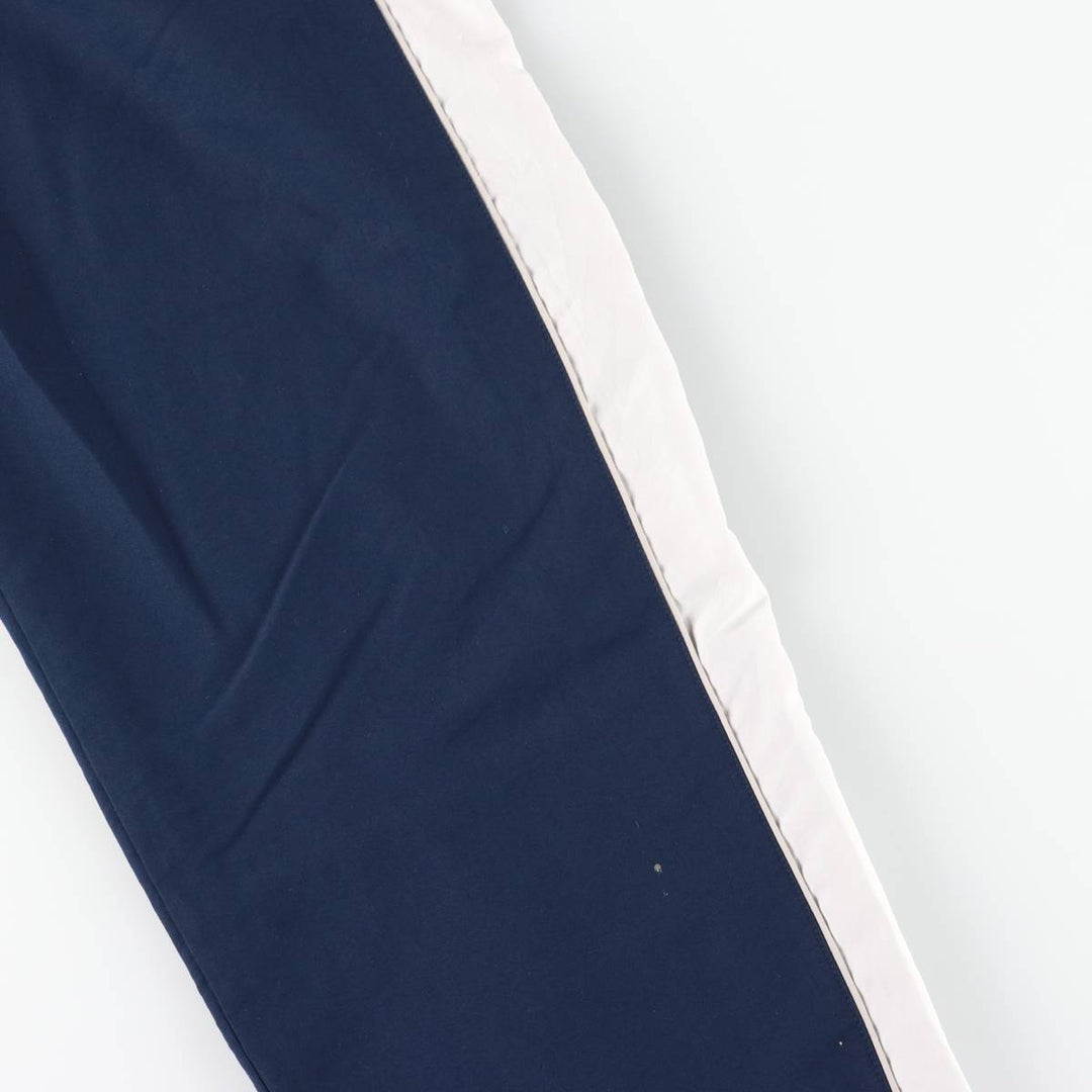 Nike warm-up pants, nylon pants, crinkle pants, men's size M polyester navy blue type Vintage Second Hand