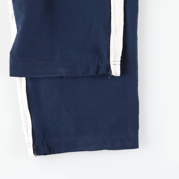 Nike warm-up pants, nylon pants, crinkle pants, men's size M polyester navy blue type Vintage Second Hand