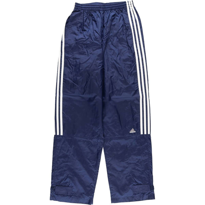 00'S Adidas nylon pants, rustling pants, men's size M Nylon navy blue type Vintage Second Hand
