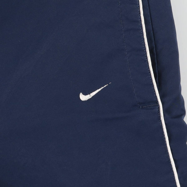 00'S Nike Warm-up Pants, Nylon Pants, Rustling Pants, Men's M Size polyester navy blue type Vintage Second Hand
