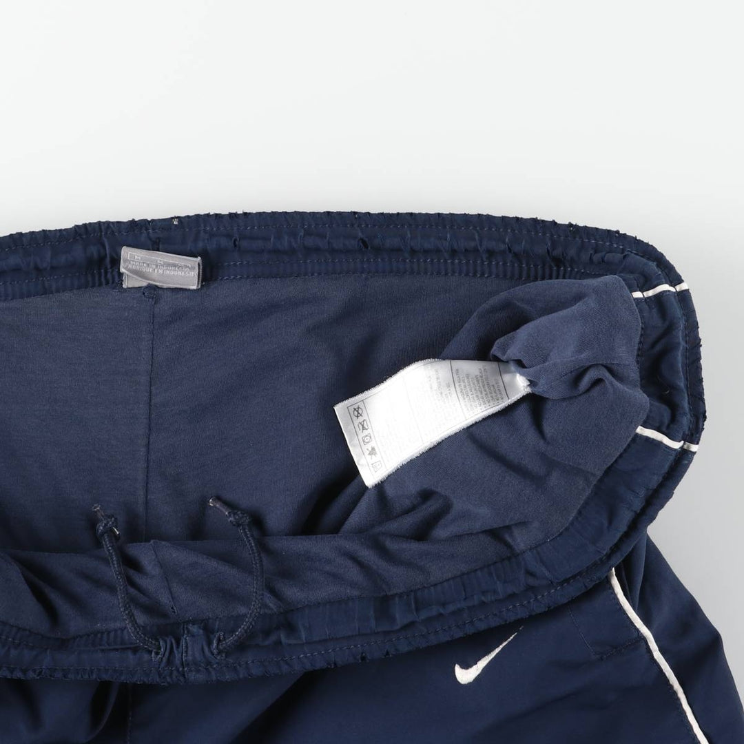 00'S Nike Warm-up Pants, Nylon Pants, Rustling Pants, Men's M Size polyester navy blue type Vintage Second Hand