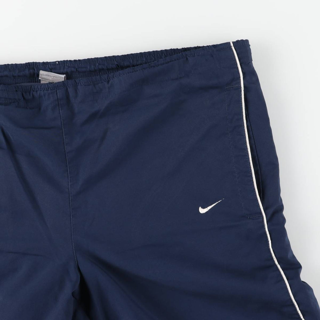 00'S Nike Warm-up Pants, Nylon Pants, Rustling Pants, Men's M Size polyester navy blue type Vintage Second Hand