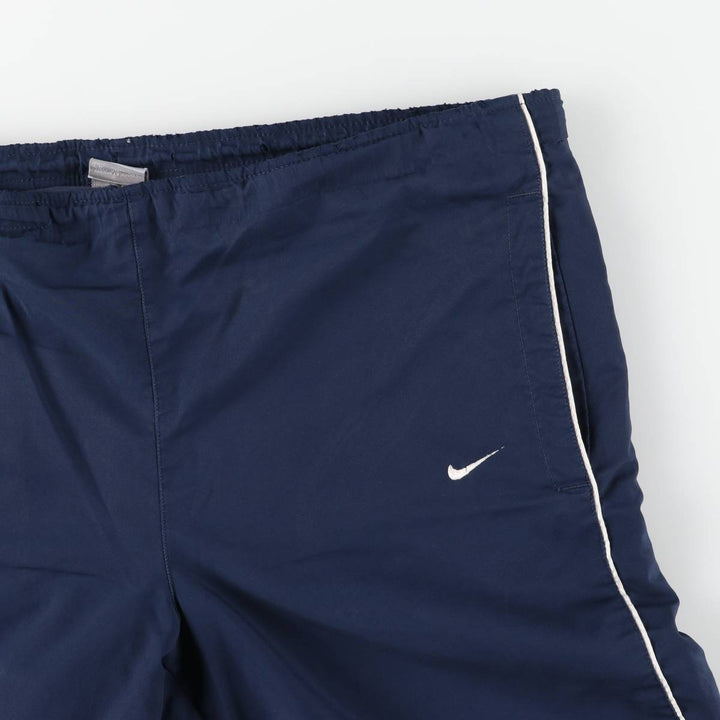 00'S Nike Warm-up Pants, Nylon Pants, Rustling Pants, Men's M Size polyester navy blue type Vintage Second Hand