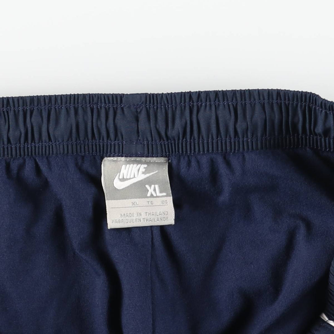 Nike warm-up pants, nylon pants, crinkle pants, men's size XL polyester navy blue type Vintage Second Hand