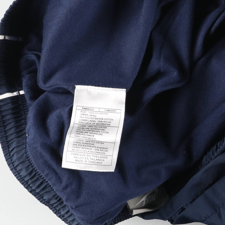 Nike warm-up pants, nylon pants, crinkle pants, men's size XL polyester navy blue type Vintage Second Hand