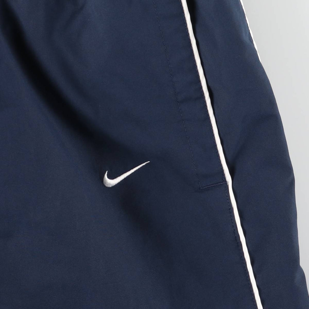 Nike warm-up pants, nylon pants, crinkle pants, men's size XL polyester navy blue type Vintage Second Hand