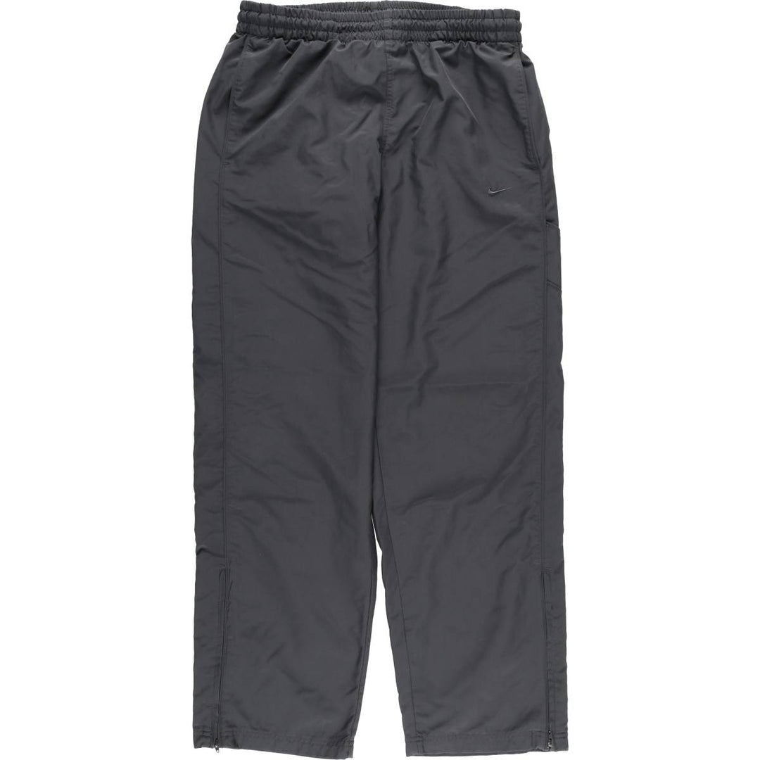 00'S Nike Warm-up Pants, Nylon Pants, Rustling Pants, Men's Size L polyester Charcoal Vintage Second Hand