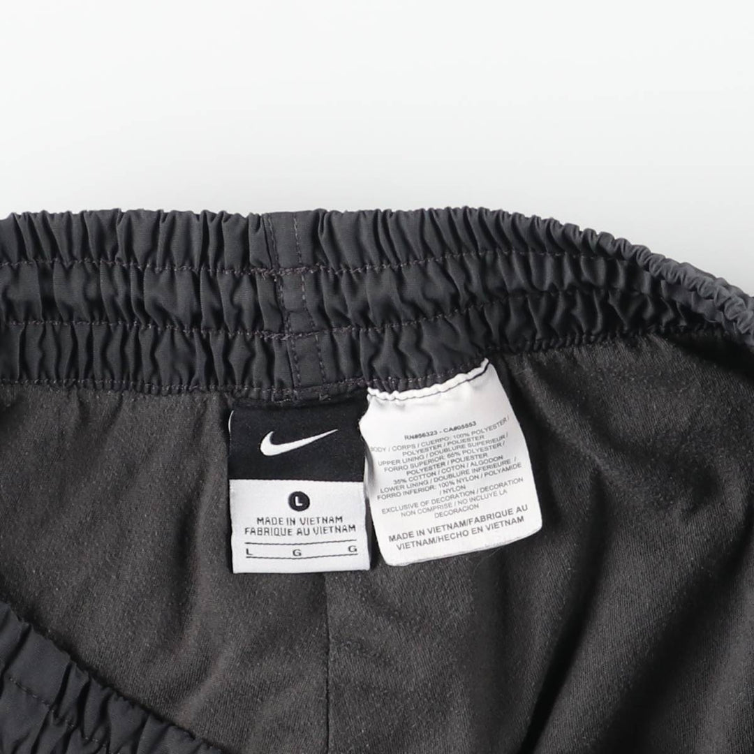 00'S Nike Warm-up Pants, Nylon Pants, Rustling Pants, Men's Size L polyester Charcoal Vintage Second Hand