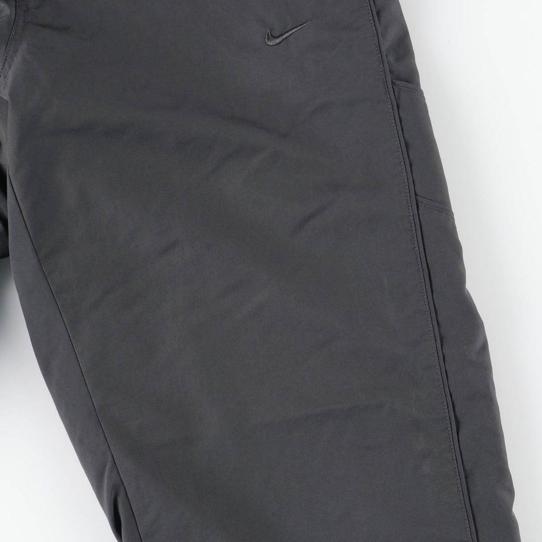 00'S Nike Warm-up Pants, Nylon Pants, Rustling Pants, Men's Size L polyester Charcoal Vintage Second Hand