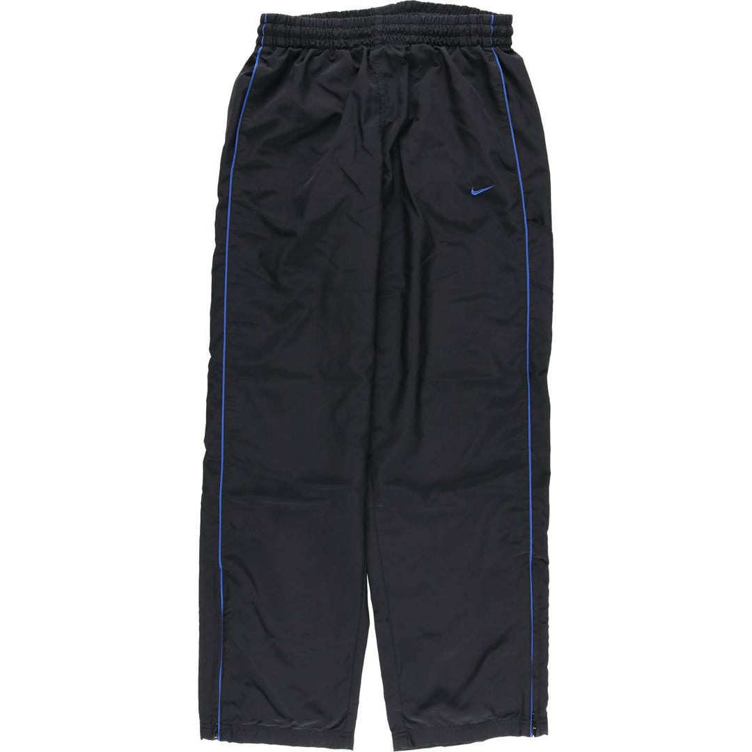 00'S Nike Warm-up Pants, Nylon Pants, Rustling Pants, Men's Size L polyester black type Vintage Second Hand