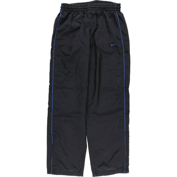 00'S Nike Warm-up Pants, Nylon Pants, Rustling Pants, Men's Size L polyester black type Vintage Second Hand