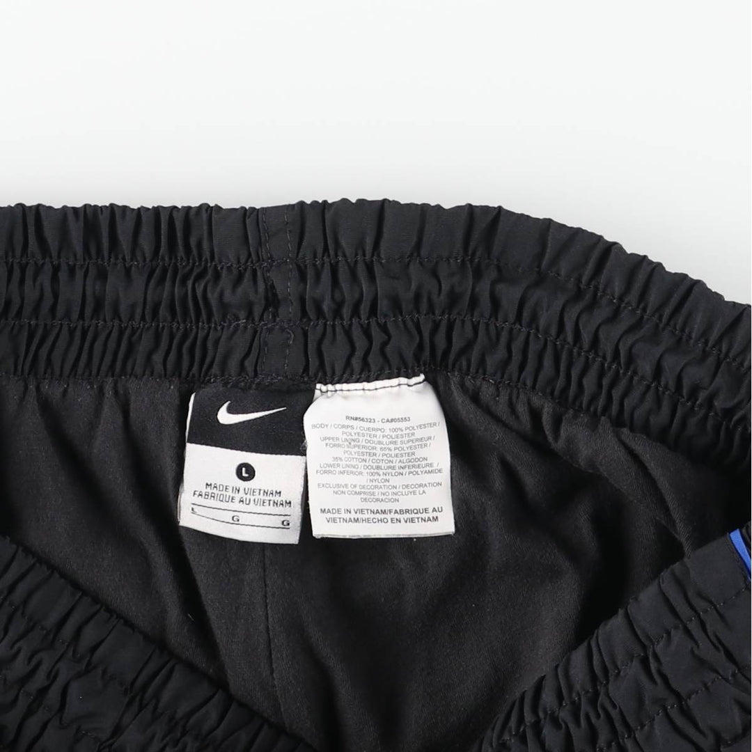 00'S Nike Warm-up Pants, Nylon Pants, Rustling Pants, Men's Size L polyester black type Vintage Second Hand