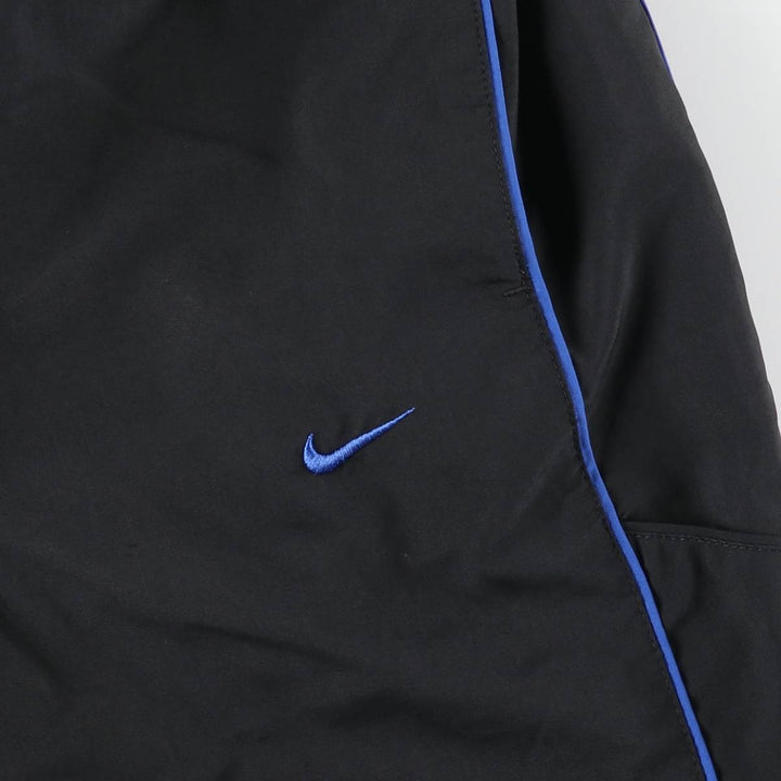 00'S Nike Warm-up Pants, Nylon Pants, Rustling Pants, Men's Size L polyester black type Vintage Second Hand