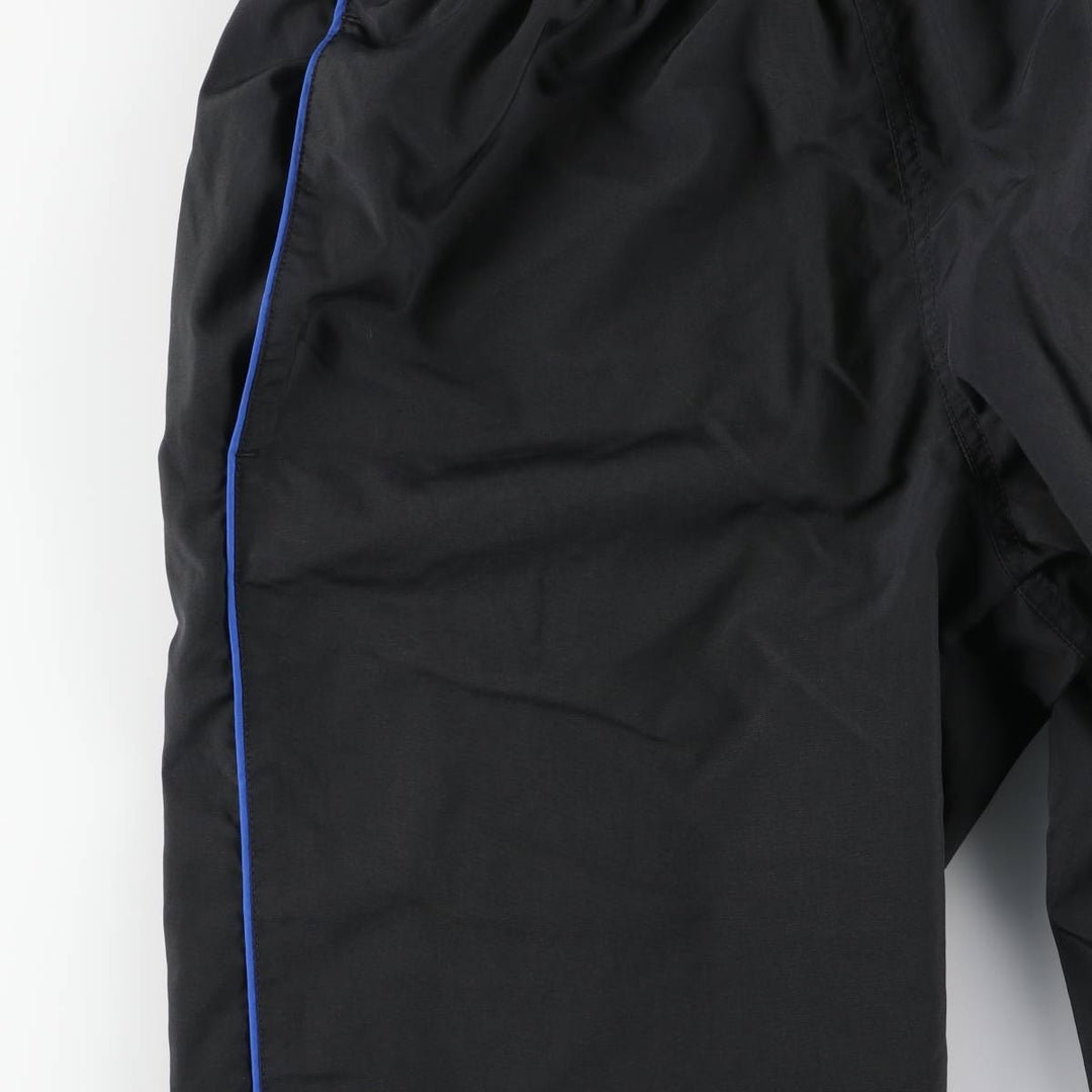 00'S Nike Warm-up Pants, Nylon Pants, Rustling Pants, Men's Size L polyester black type Vintage Second Hand