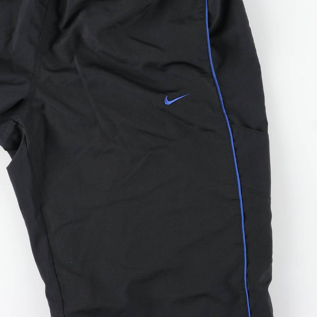 00'S Nike Warm-up Pants, Nylon Pants, Rustling Pants, Men's Size L polyester black type Vintage Second Hand