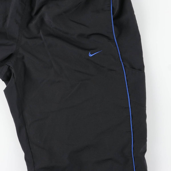 00'S Nike Warm-up Pants, Nylon Pants, Rustling Pants, Men's Size L polyester black type Vintage Second Hand