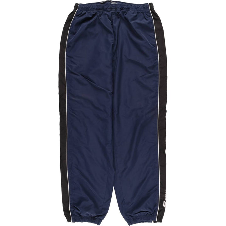Reebok Warm-Up Pants, Nylon, Shaka Shaka Pants, Men's Size L polyester navy blue type Vintage Second Hand