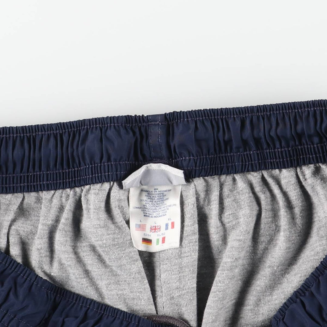 Reebok Warm-Up Pants, Nylon, Shaka Shaka Pants, Men's Size L polyester navy blue type Vintage Second Hand