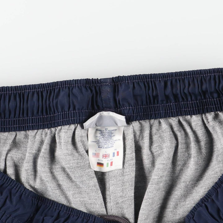 Reebok Warm-Up Pants, Nylon, Shaka Shaka Pants, Men's Size L polyester navy blue type Vintage Second Hand