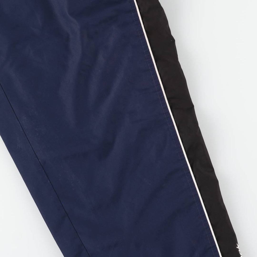 Reebok Warm-Up Pants, Nylon, Shaka Shaka Pants, Men's Size L polyester navy blue type Vintage Second Hand
