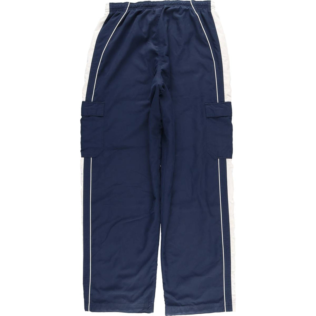 00'S Nike Warm-up Pants, Nylon Pants, Rustling Pants, Men's Size L polyester navy blue type Vintage Second Hand