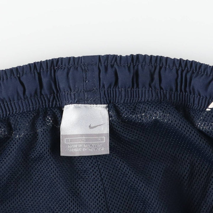 00'S Nike Warm-up Pants, Nylon Pants, Rustling Pants, Men's Size L polyester navy blue type Vintage Second Hand