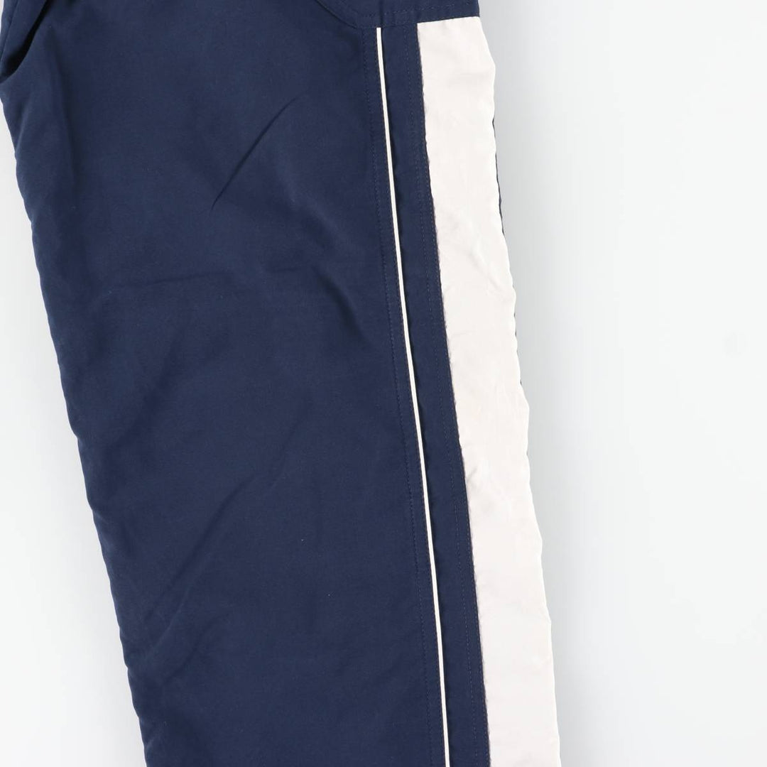 00'S Nike Warm-up Pants, Nylon Pants, Rustling Pants, Men's Size L polyester navy blue type Vintage Second Hand