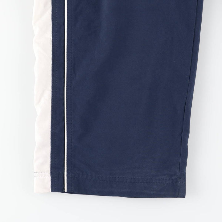 00'S Nike Warm-up Pants, Nylon Pants, Rustling Pants, Men's Size L polyester navy blue type Vintage Second Hand